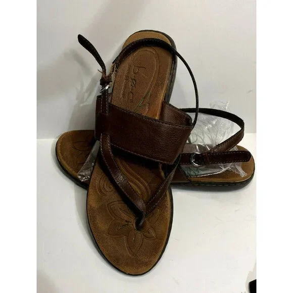B.O.C. Sharin Womens Size 8/39 Leather Sandals Buckle Closure Toe Post - Picture 3 of 11